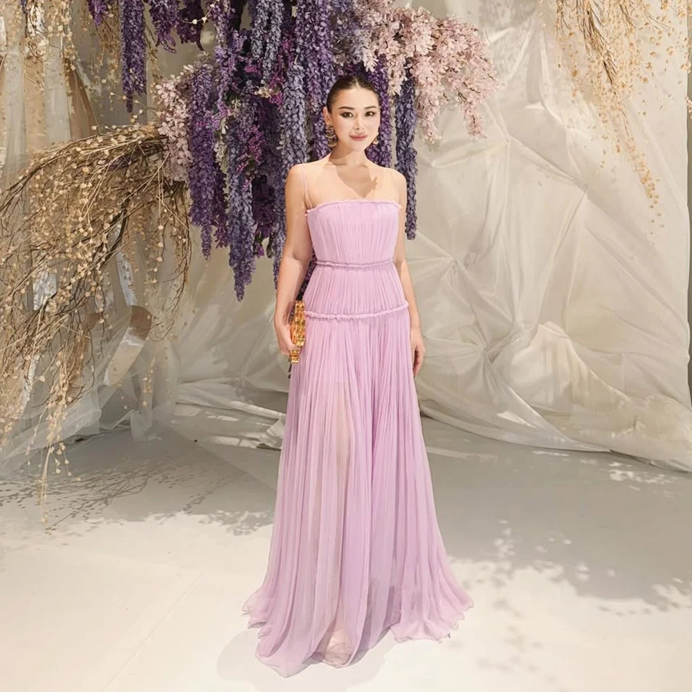 Msikoods Customized Elegant Pleated Chiffon Prom Dress 2025 Purple Weddding Guest Party Dress Spaghetti Strap Formal Dress
Msikoods Customized Elegant Pleated Chiffon Prom Dress 2025 Purple Weddding Guest Party Dress Spaghetti Strap Formal Dress