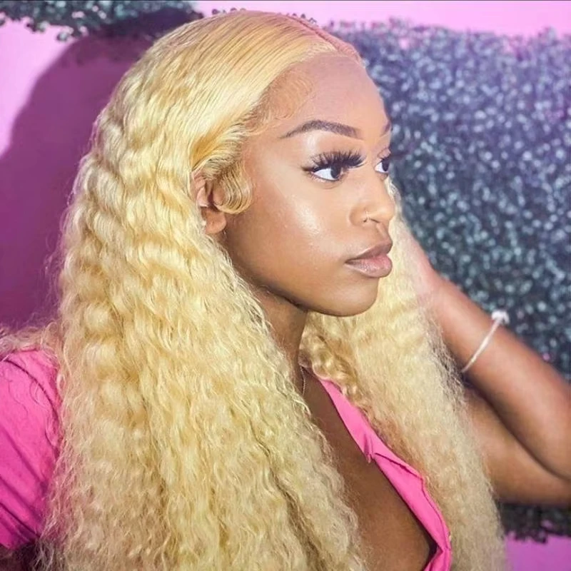 613 Honey Blonde 13x6 HD Lace Frontal Human Hair Wigs for Women 40 Inch Brazilian Deep Wave Curly Remy Wigs 13x4 Lace Front Wig
613 Honey Blonde 13x6 HD Lace Frontal Human Hair Wigs for Women 40 Inch Brazilian Deep Wave Curly Remy Wigs 13x4 Lace Front Wig