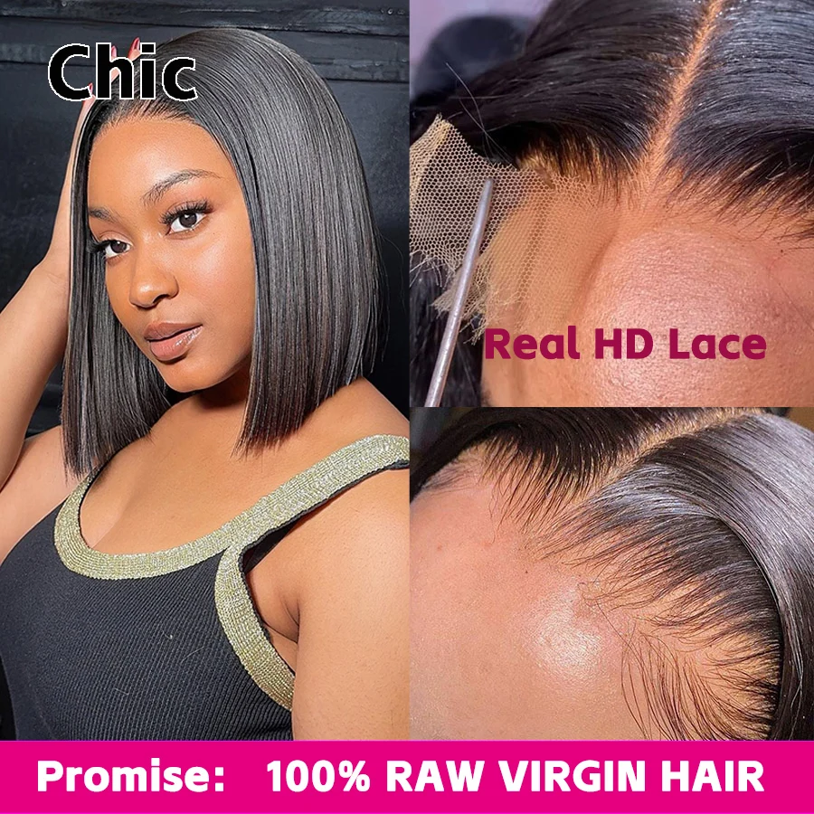 Gd Chic Wigs 100% Human Hair Real HD Lace Wig 200 Grams Glueless Short Bob 5x5 HD Lace Closure Wig SSD Pre Plucked Ready To Wear
Gd Chic Wigs 100% Human Hair Real HD Lace Wig 200 Grams Glueless Short Bob 5x5 HD Lace Closure Wig SSD Pre Plucked Ready To Wear