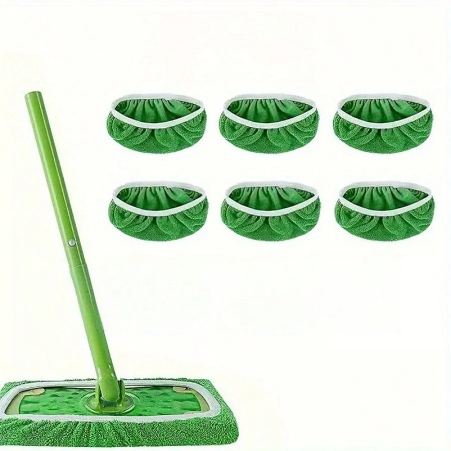 6 зеленых сменных насадок для швабры с эластичным краем – Моющиеся и прочные чехлы для уборки пола для домашнего и коммерческого использования
6 зеленых сменных насадок для швабры с эластичным краем – Моющиеся и прочные чехлы для уборки пола для домашнего и коммерческого использования