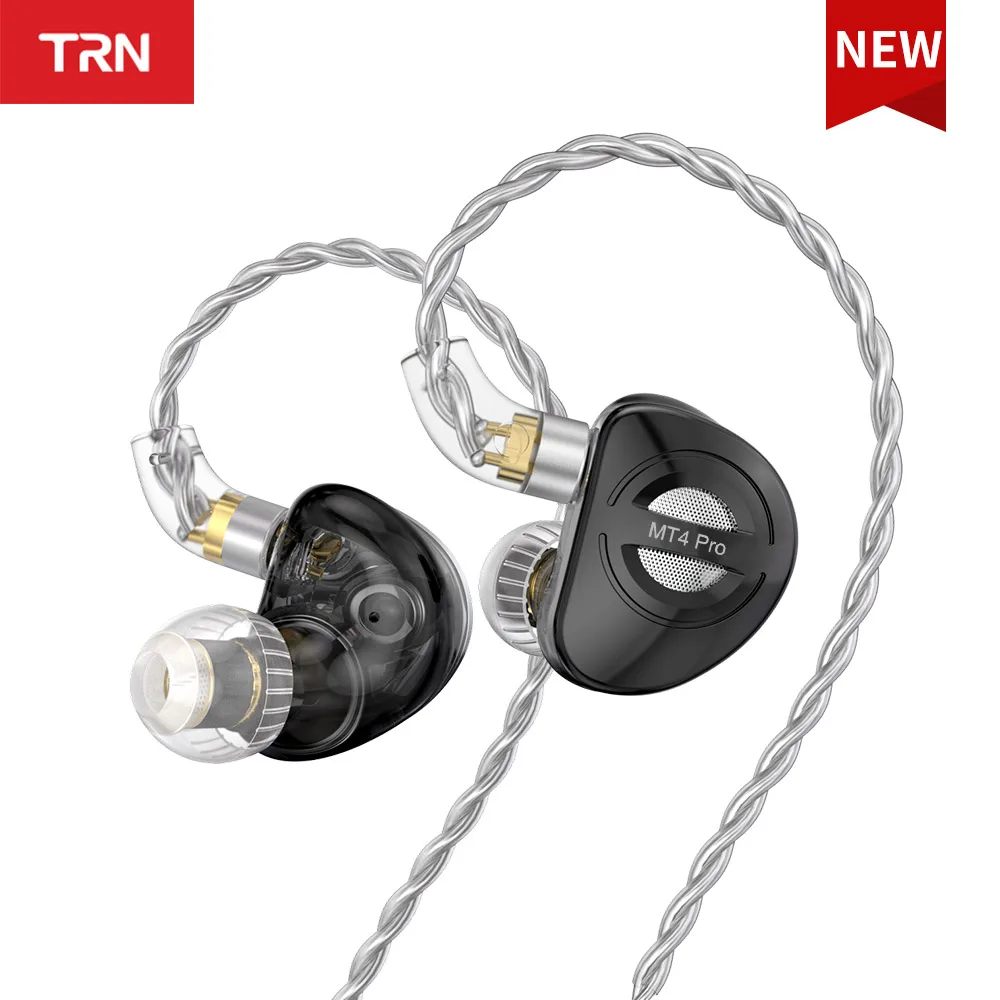 TRN MT4 PRO Earphones Dual Dynamic Drivers In Ear Earphone HiFi Headset IEM Wired Earbuds with Detachable Cable for Musician
TRN MT4 PRO Earphones Dual Dynamic Drivers In Ear Earphone HiFi Headset IEM Wired Earbuds with Detachable Cable for Musician