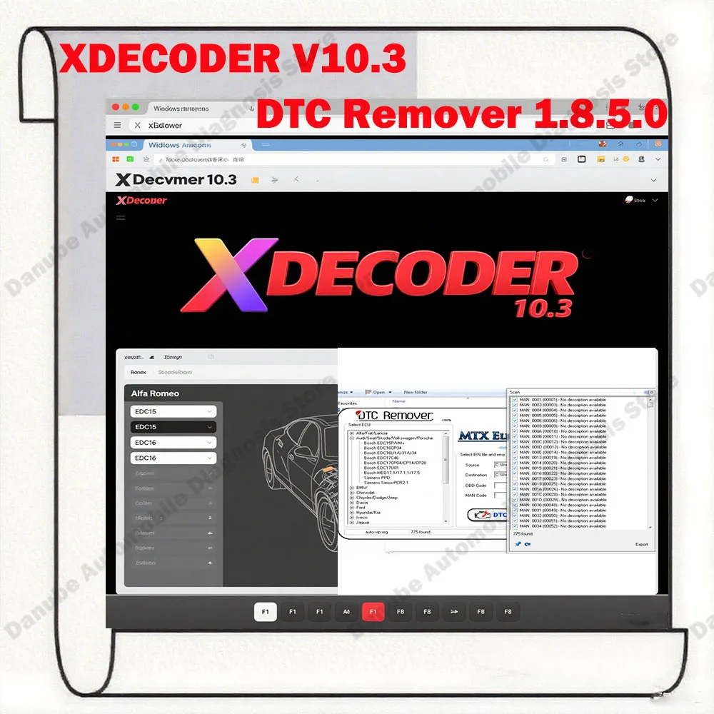 DTC Remover 1.8.5.0 obd2 scanner Software + XDecoder 10.3 DTC OFF Delete Software Disable Error off DTCRemover for many Laptops
DTC Remover 1.8.5.0 obd2 scanner Software + XDecoder 10.3 DTC OFF Delete Software Disable Error off DTCRemover for many Laptops