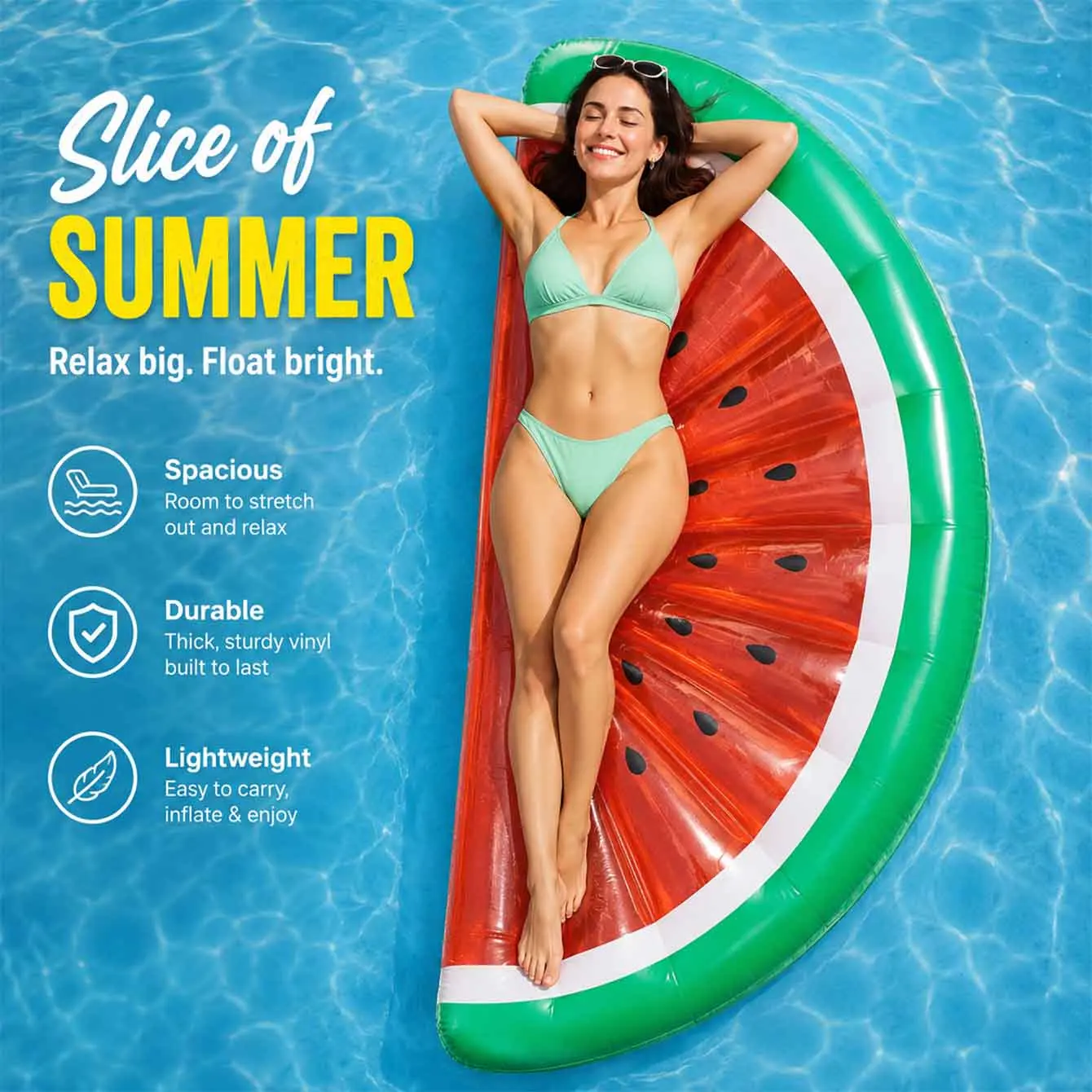 1PC Giant Pool Float Swimming Ring Pineapple Watermelon Inflatable Mattress Floating Row Swimming Circle Beach Pool Party
1PC Giant Pool Float Swimming Ring Pineapple Watermelon Inflatable Mattress Floating Row Swimming Circle Beach Pool Party