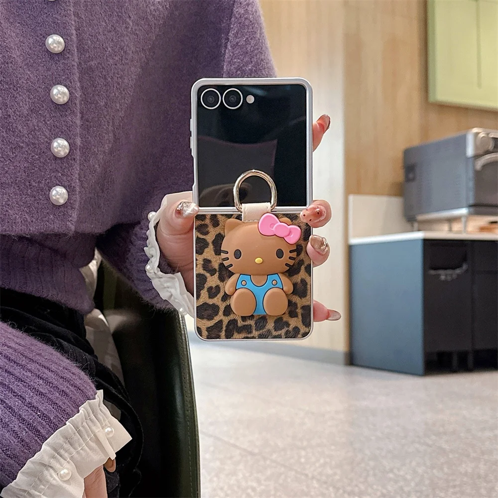 Ins Leopard Print 3D Hellokitty Fashion Phone case for Samsung Galaxy ZFlip7 6 5 4 3 Flip6 7FE Flip5 Cover with Ring Cute Cases
Ins Leopard Print 3D Hellokitty Fashion Phone case for Samsung Galaxy ZFlip7 6 5 4 3 Flip6 7FE Flip5 Cover with Ring Cute Cases