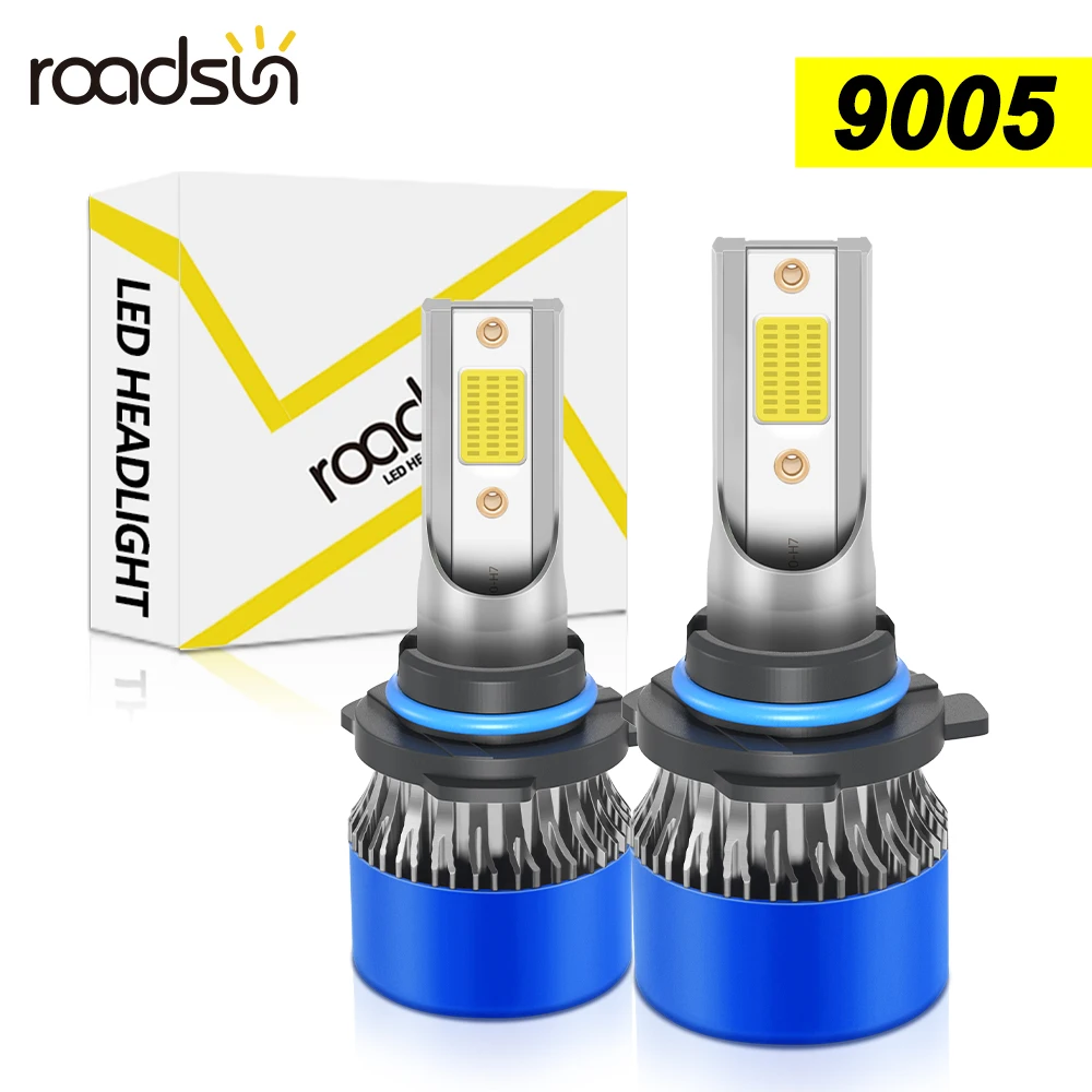 roadsun 9005 HB3 Светодиодная лампа для фар 160 Вт 26000LM 6500K COB чипы для автомобильных фар Автодиодные лампы HB3 Turbo Led 12 В Автомобильные
roadsun 9005 HB3 Светодиодная лампа для фар 160 Вт 26000LM 6500K COB чипы для автомобильных фар Автодиодные лампы HB3 Turbo Led 12 В Автомобильные