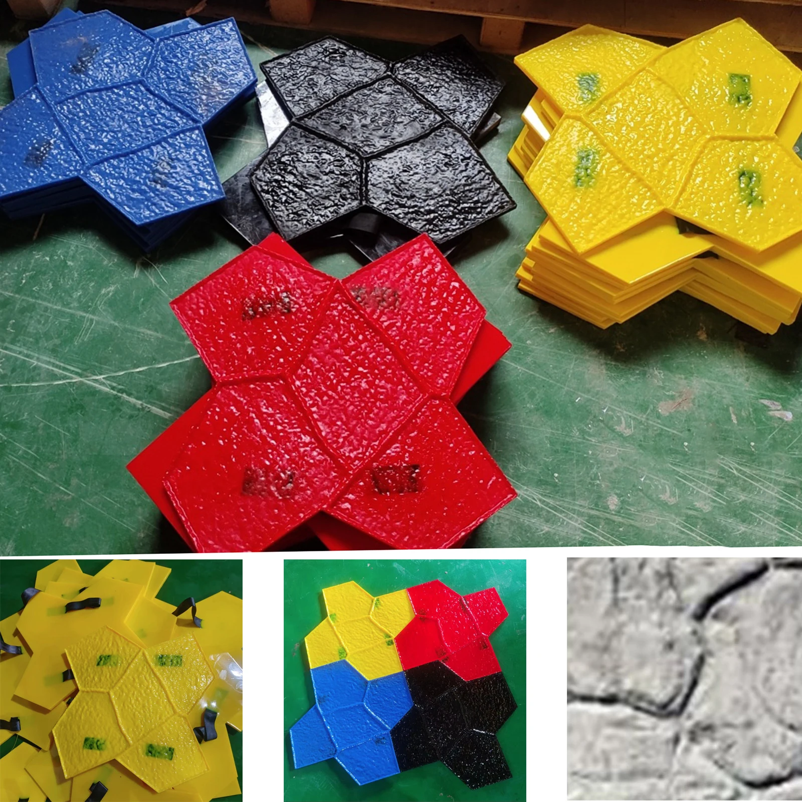 4 Pcs Stone Forms Concrete Stamping Texture Sturdy Stone Texture Mat Seamless Stamp Decor for Outdoor Patio Floors Wall Ground
4 Pcs Stone Forms Concrete Stamping Texture Sturdy Stone Texture Mat Seamless Stamp Decor for Outdoor Patio Floors Wall Ground