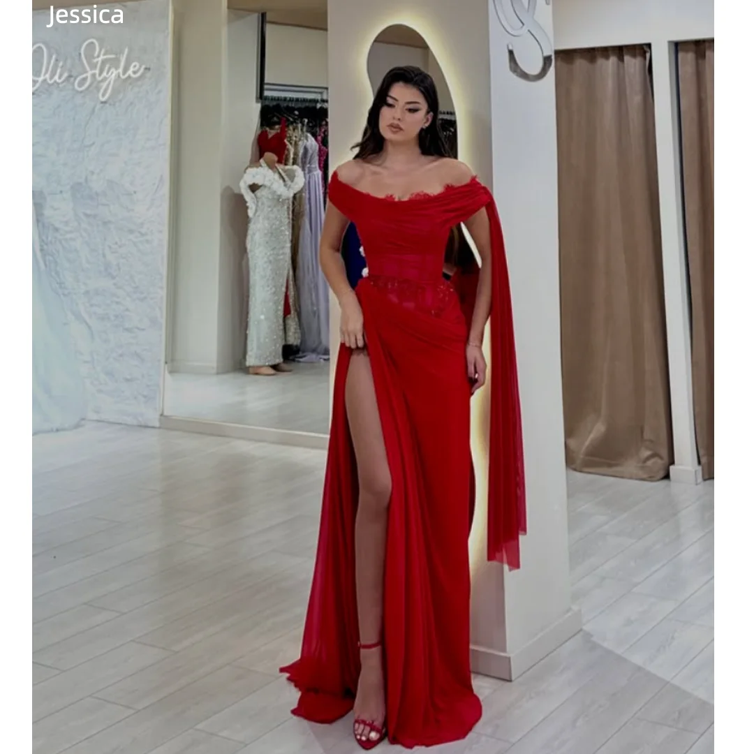 Великолепные красные вечерние платья Jessica, платья для выпускного вечера с прозрачной талией, облегающие, сексуальные платья с разрезом по бокам, вечерние платья для торжественных случаев
Великолепные красные вечерние платья Jessica, платья для выпускного вечера с прозрачной талией, облегающие, сексуальные платья с разрезом по бокам, вечерние платья для торжественных случаев