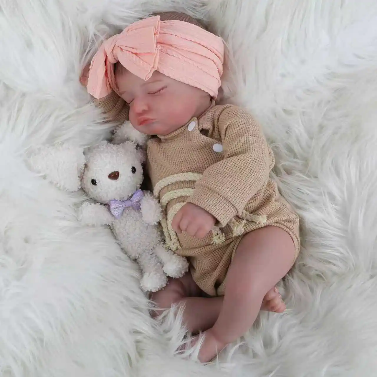 Lifelike Reborn Baby Dolls- 18Inch Cute Soft Vinyl Realistic Baby Doll,Poseable Real Life Baby Dolls(ONLY DOLL/NO ACCESSORES) 
Lifelike Reborn Baby Dolls- 18Inch Cute Soft Vinyl Realistic Baby Doll,Poseable Real Life Baby Dolls(ONLY DOLL/NO ACCESSORES)