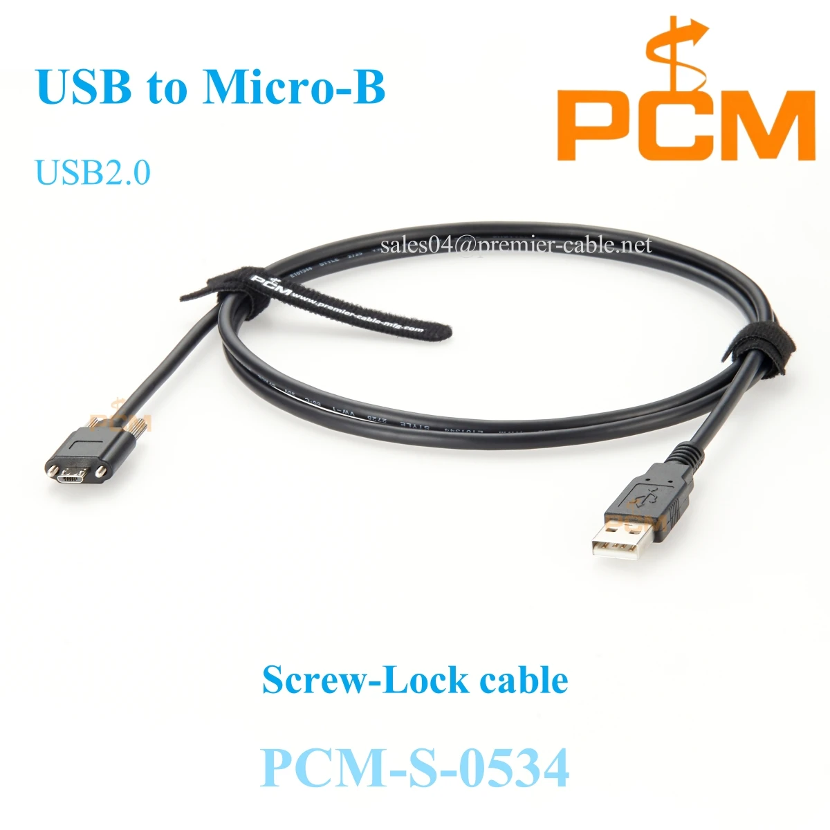 USB to Micro-USB screw lock cable, 480Mbps USB 2.0 A/M to USB 3.0 Micro B/M converter with thumb screw
USB to Micro-USB screw lock cable, 480Mbps USB 2.0 A/M to USB 3.0 Micro B/M converter with thumb screw