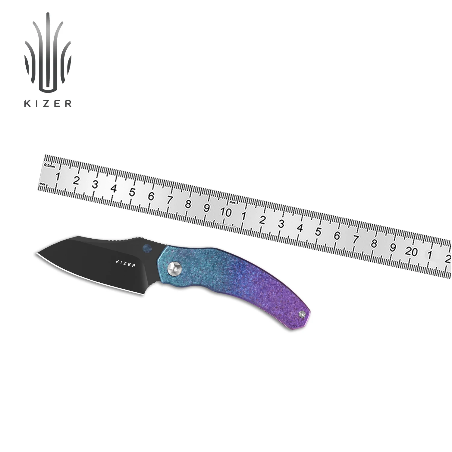 Kizer Survival Knife Mini Bulldog Ki3672SA1/SA2/SA3 Titanium/Carbon Fiber Handle with S45VN Steel Blade Folding Pocket Knives
Kizer Survival Knife Mini Bulldog Ki3672SA1/SA2/SA3 Titanium/Carbon Fiber Handle with S45VN Steel Blade Folding Pocket Knives