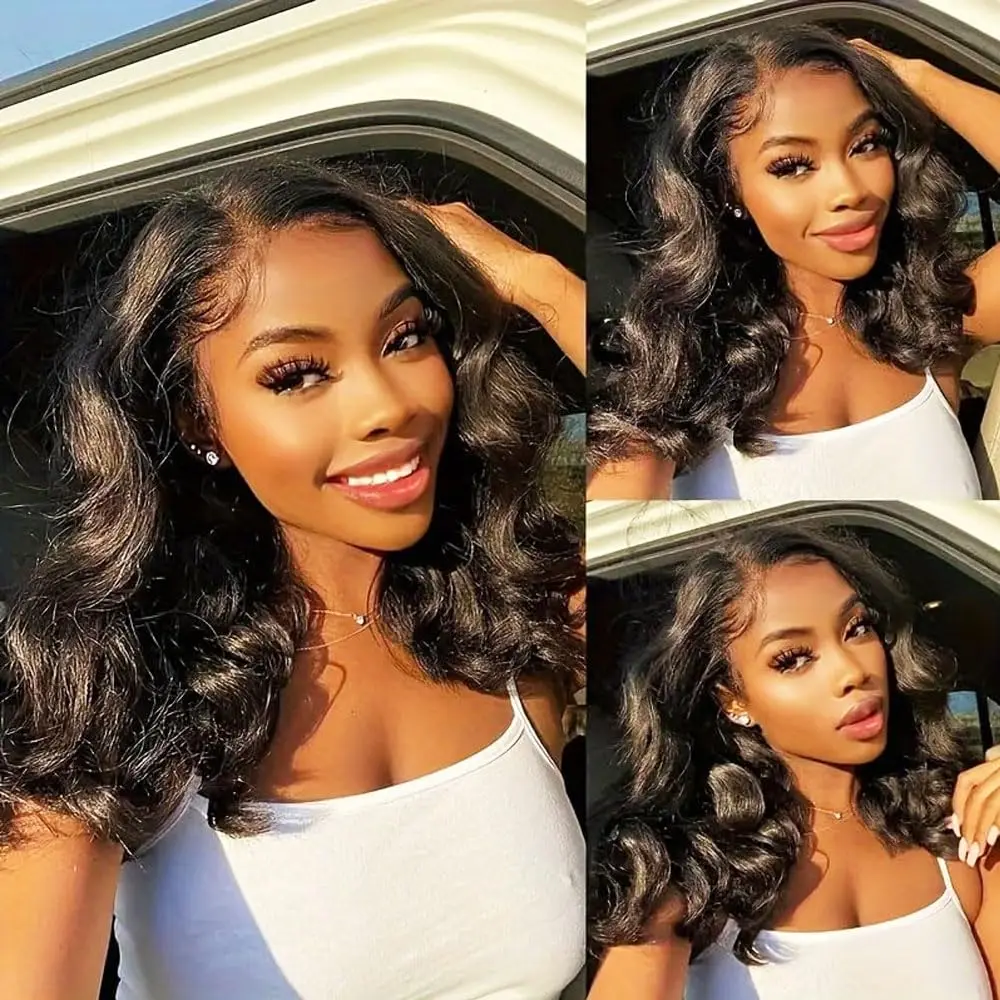Bob Wig Human Hair 13x4 Body Wave Lace Front Wigs Human Hair Pre Plucked New Upgraded Closure Wigs For Women 10 Inch 200 Density
Bob Wig Human Hair 13x4 Body Wave Lace Front Wigs Human Hair Pre Plucked New Upgraded Closure Wigs For Women 10 Inch 200 Density