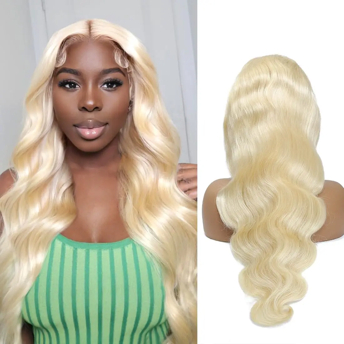 613 Lace Front Wig Human Hair 13x4 Transparent Body Wave Blonde Lace Front Wig 180% Density Blonde Lace Front Wigs Human Hair
613 Lace Front Wig Human Hair 13x4 Transparent Body Wave Blonde Lace Front Wig 180% Density Blonde Lace Front Wigs Human Hair