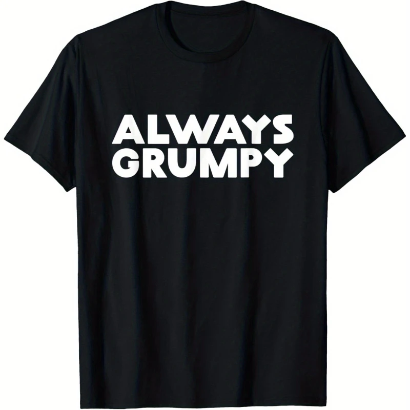 Fathers Day Shirt Always Grumpy Old Man Grandad Step Dad Pure Cotton T-Shirt Casual Round Neck Outdoor Short Sleeve T-Shirt with
Fathers Day Shirt Always Grumpy Old Man Grandad Step Dad Pure Cotton T-Shirt Casual Round Neck Outdoor Short Sleeve T-Shirt with