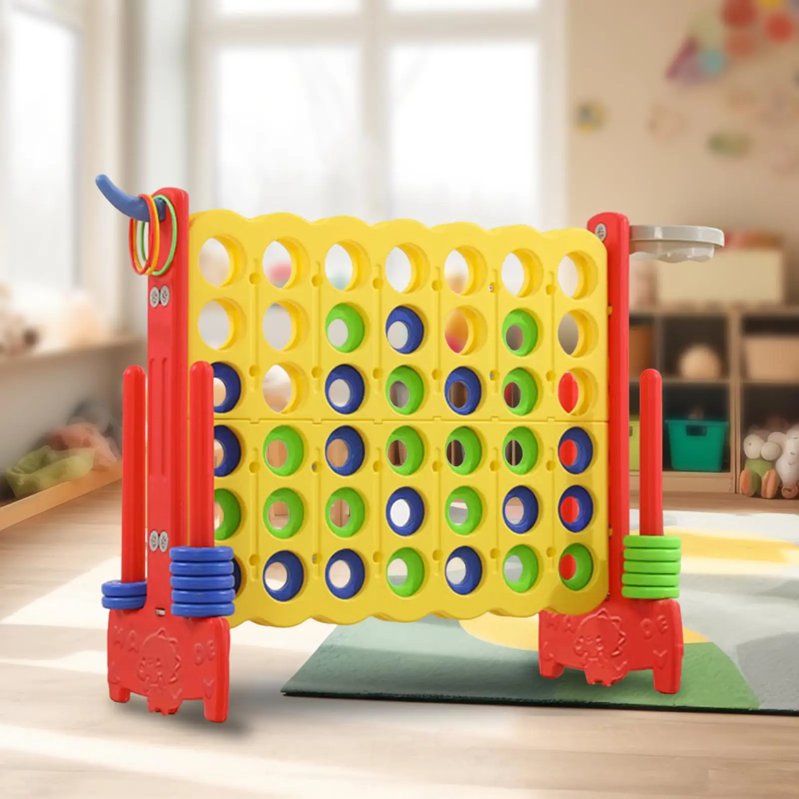 4 in A Row Board Game Classic Strategy Game, Montessori Travel Game Jumbo 4 to Score Giant Game for Boys Girls Adults
4 in A Row Board Game Classic Strategy Game, Montessori Travel Game Jumbo 4 to Score Giant Game for Boys Girls Adults