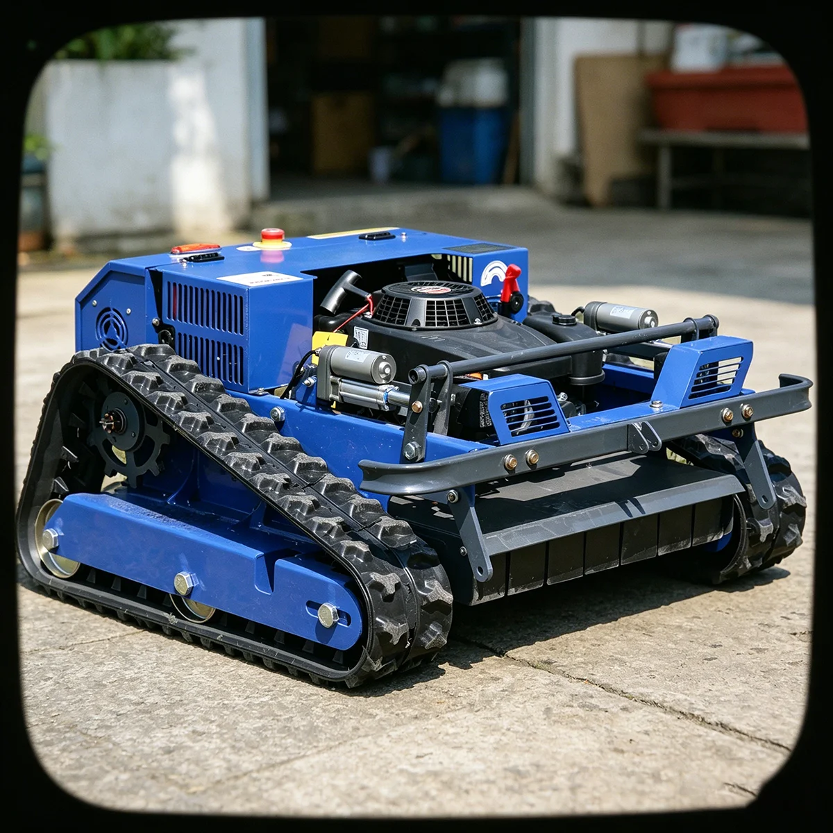 Remote-controlled lawnmower, professional electric lawnmower, intelligent robotic tool, gardening equipment, equipped with a gasoline engine, suitable for farms and lawns.
Remote-controlled lawnmower, professional electric lawnmower, intelligent robotic tool, gardening equipment, equipped with a gasoline engine, suitable for farms and lawns.