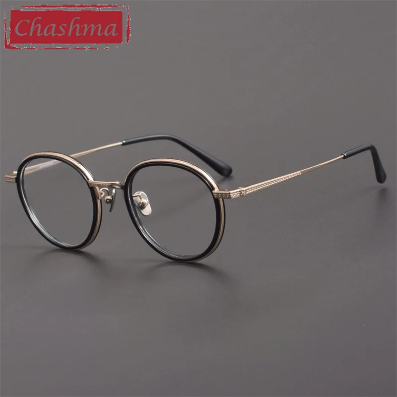 Chashma Prescription Glasses Women Acetate Pure Titanium Eyeglasses Frames Round Eyewear for Optical Recipe Lenses Men Spectacle
Chashma Prescription Glasses Women Acetate Pure Titanium Eyeglasses Frames Round Eyewear for Optical Recipe Lenses Men Spectacle