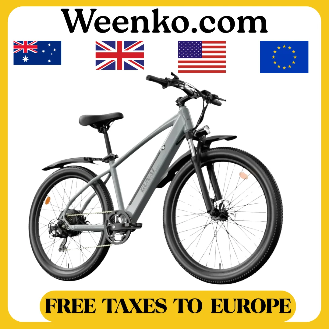GUNAI 750W Electric Bicycle Motor, 27.5Inch Off-road Tire Adult Mountain Electric Bike with 48V 10Ah Battery, Mudguard, EU Stock
GUNAI 750W Electric Bicycle Motor, 27.5Inch Off-road Tire Adult Mountain Electric Bike with 48V 10Ah Battery, Mudguard, EU Stock