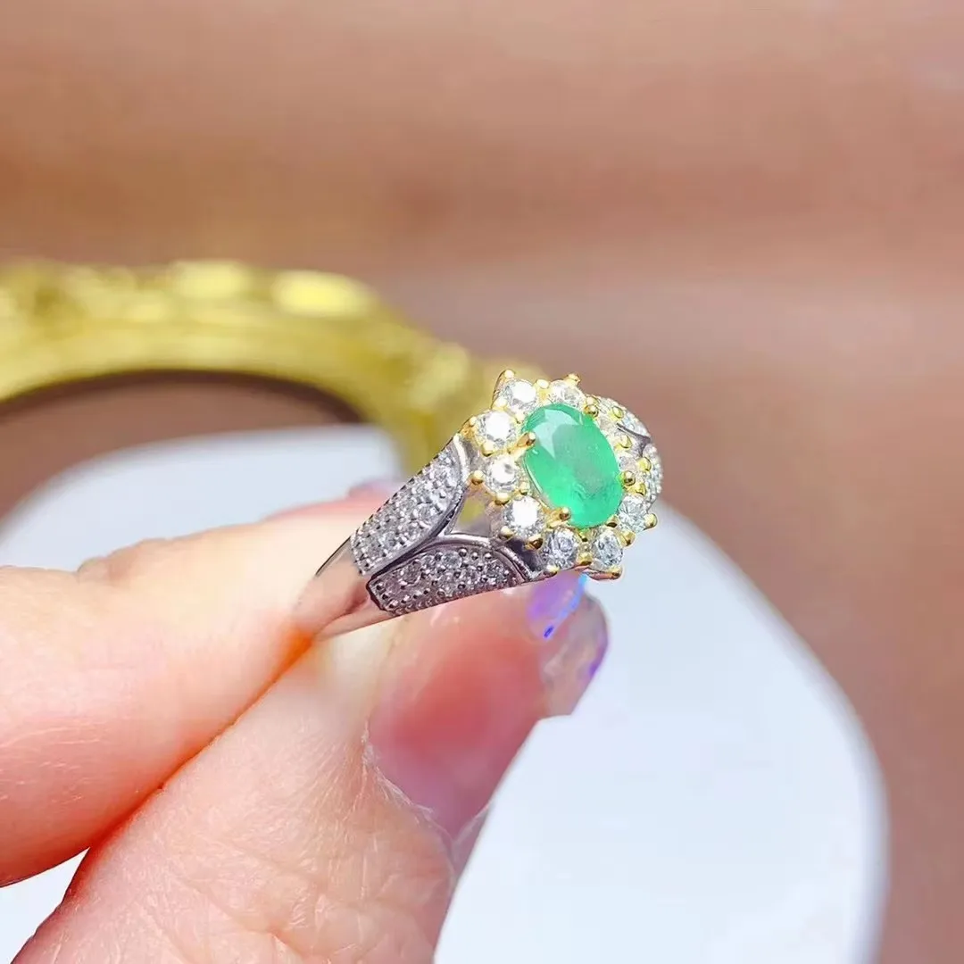 KJJEAXCMY-925 Pure Silver Ring for Women, Natural Emerald Jewelry for Grandmother, Girl's Party, Birthday, Christmas Gift, New 
KJJEAXCMY-925 Pure Silver Ring for Women, Natural Emerald Jewelry for Grandmother, Girl's Party, Birthday, Christmas Gift, New