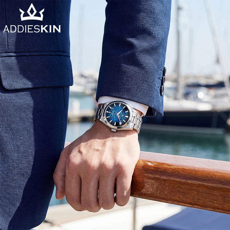 ADDIESKIN K003 Blue Dial BGW9 Luminous Automatic Mechanical Watch Men Sapphire Crystal Stainless Steel Business Dress Wristwatch
ADDIESKIN K003 Blue Dial BGW9 Luminous Automatic Mechanical Watch Men Sapphire Crystal Stainless Steel Business Dress Wristwatch