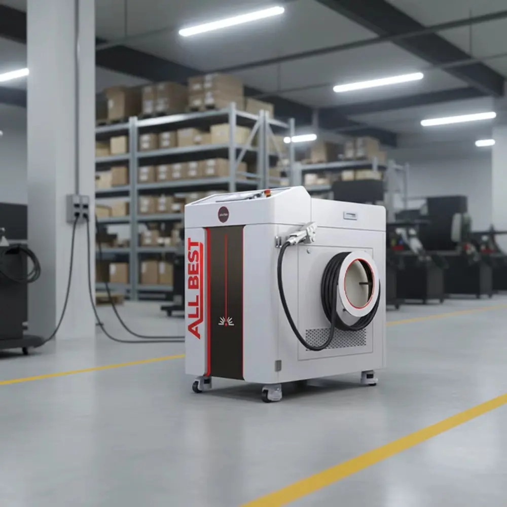 ALLBEST 1.5KW 2KW 3KW Fiber Laser Handheld Eco-Friendly High-Speed Rust Removal Fiber Laser Cleaning Machine for Metal Cleaning
ALLBEST 1.5KW 2KW 3KW Fiber Laser Handheld Eco-Friendly High-Speed Rust Removal Fiber Laser Cleaning Machine for Metal Cleaning
