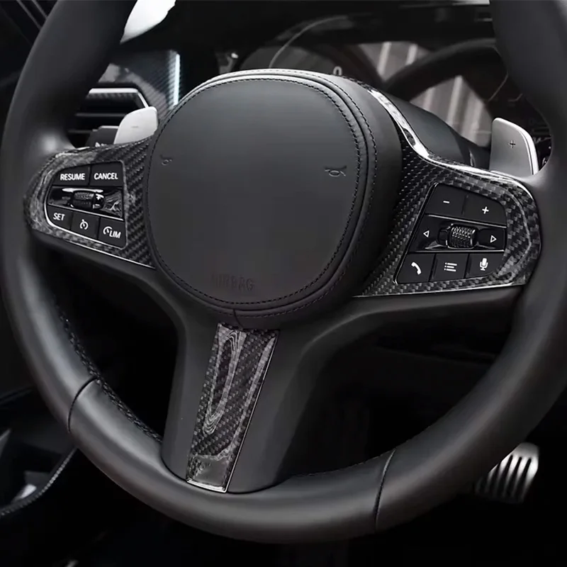 The carbon fiber decorative cover for the car steering wheel is suitable for BMW 3/4/5/6/7 series G20 G30 G32 G80 G02 F90 F98 X3
The carbon fiber decorative cover for the car steering wheel is suitable for BMW 3/4/5/6/7 series G20 G30 G32 G80 G02 F90 F98 X3
