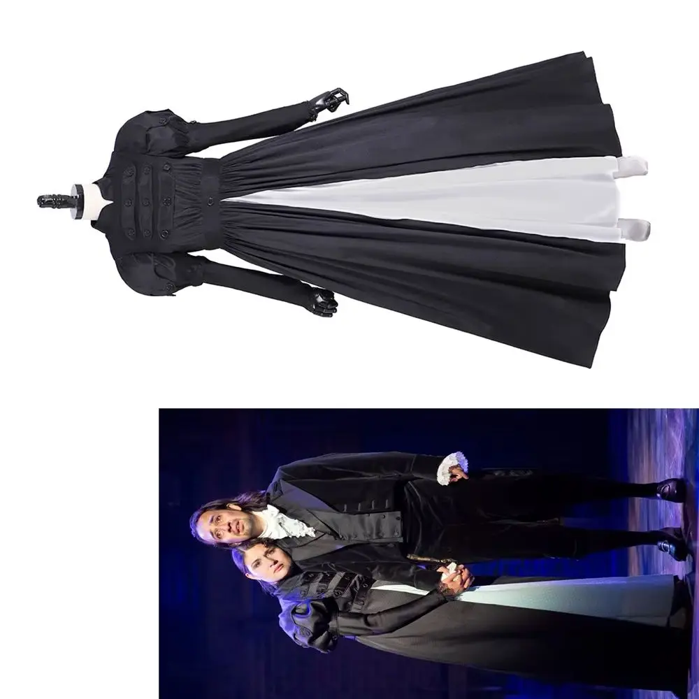 Musical Hamilton Eliza Cosplay Costume Women Medieval Victorian Renaissance Ball Gown Halloween Carnival Black Dress
Musical Hamilton Eliza Cosplay Costume Women Medieval Victorian Renaissance Ball Gown Halloween Carnival Black Dress