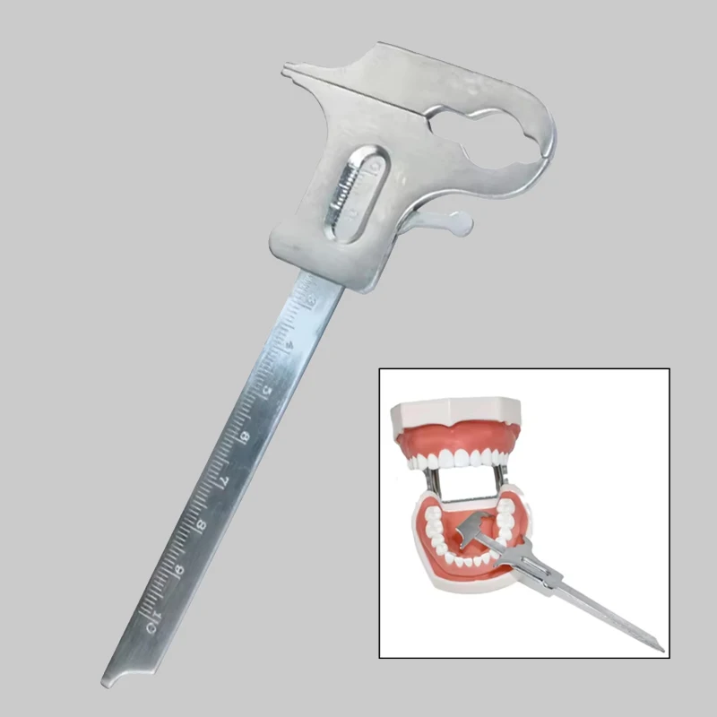 Dental Vertical Distance Caliper Stainless Steel Teeth Gauge for Accurate Orthodontic Measurement Professional Tool
Dental Vertical Distance Caliper Stainless Steel Teeth Gauge for Accurate Orthodontic Measurement Professional Tool