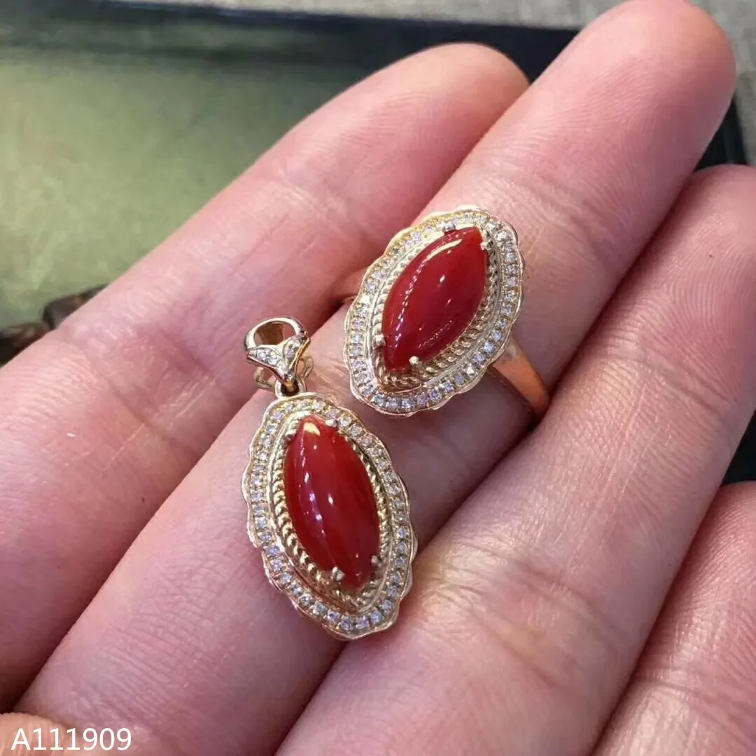 KJJEAXCMY Girls' Natural Red Coral Necklace Pendant Ring 3-Piece Set 925 Pure Silver Plated Gold Gift for Girlfriend Christmas,
KJJEAXCMY Girls' Natural Red Coral Necklace Pendant Ring 3-Piece Set 925 Pure Silver Plated Gold Gift for Girlfriend Christmas,