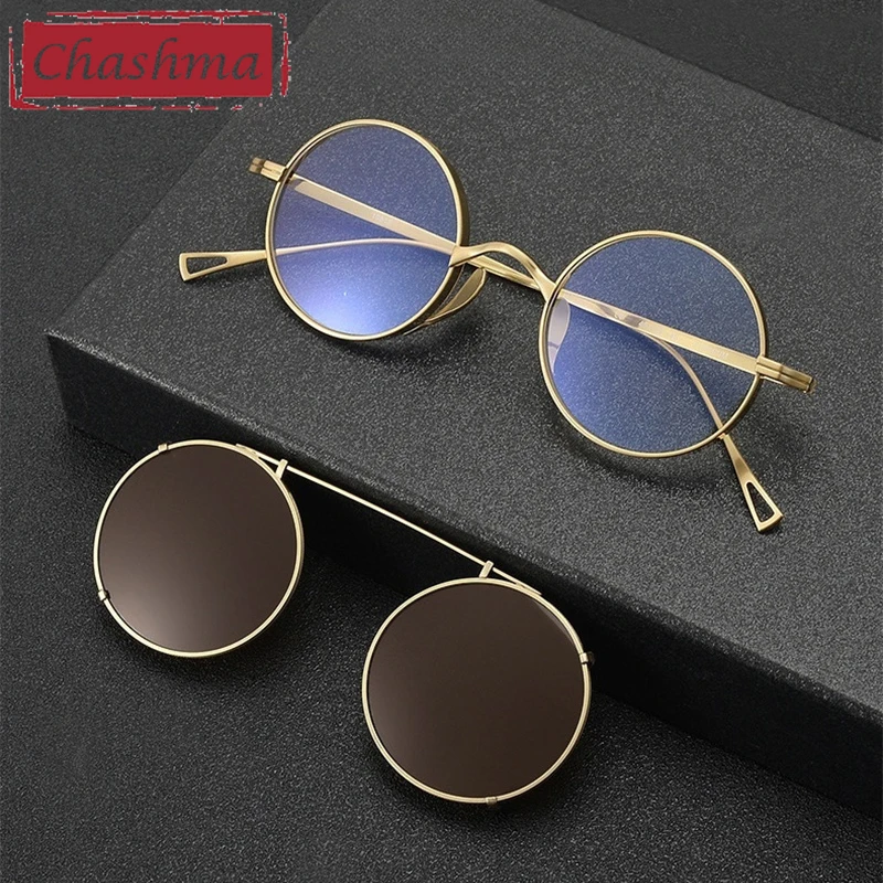 Chashma Prescription Glasses Round Men Pure Titanium Clip On Optical Eyeglasses Frames Women Spectacle for Recipe Myopia Eyewear
Chashma Prescription Glasses Round Men Pure Titanium Clip On Optical Eyeglasses Frames Women Spectacle for Recipe Myopia Eyewear