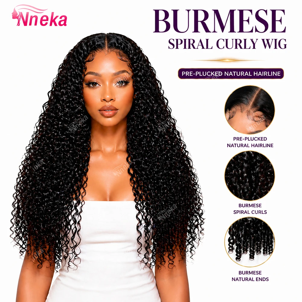 200 Density 13x6 Lace Frontal Wig Burmese Curly Wig Human Hair 13x4 HD Transparent Pre Plucked Burmese Virgin Human Hair Wigs
200 Density 13x6 Lace Frontal Wig Burmese Curly Wig Human Hair 13x4 HD Transparent Pre Plucked Burmese Virgin Human Hair Wigs