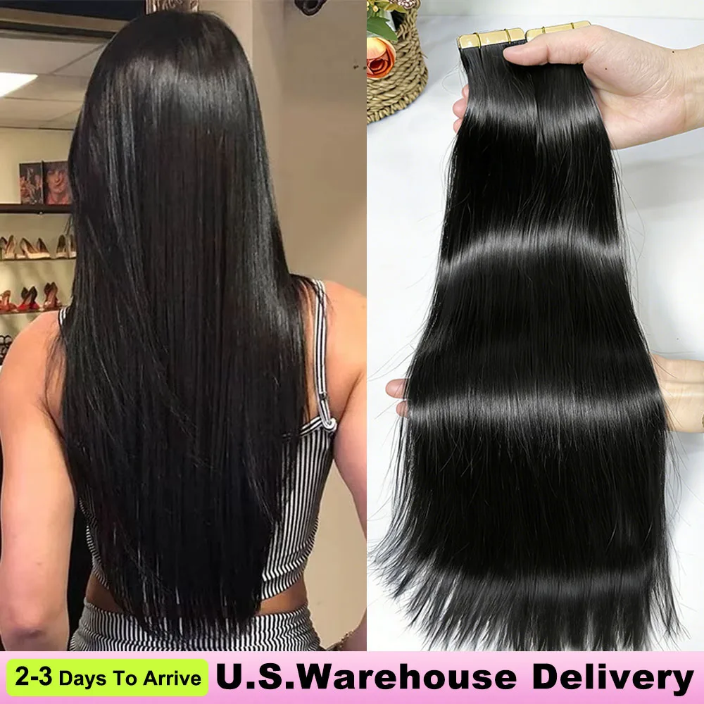 50pcs Natural Black Tape In Hair Extensions 100% Human Hair Straight seamless Double Side Skin Weft Tape Ins Hair Invisible Hair
50pcs Natural Black Tape In Hair Extensions 100% Human Hair Straight seamless Double Side Skin Weft Tape Ins Hair Invisible Hair