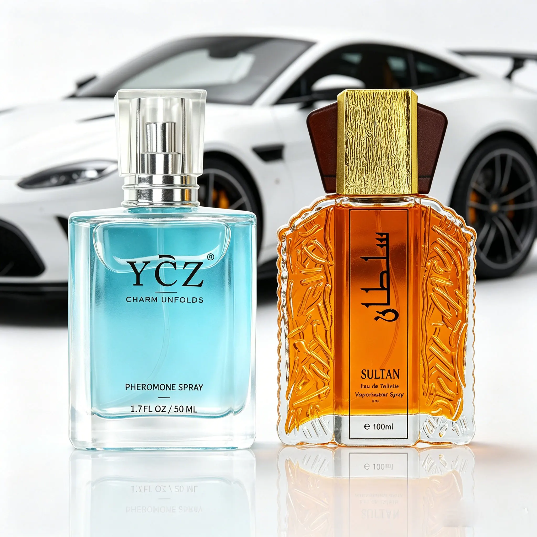 YCZ Men's Perfume,2pcs| /1.7oz+3.4oz cologne for-Long Lasting,Woody Spicy Scent+Woody Fougère, Ideal Special Occasions, Making it the Ideal gentlemen’s Gift
YCZ Men's Perfume,2pcs| /1.7oz+3.4oz cologne for-Long Lasting,Woody Spicy Scent+Woody Fougère, Ideal Special Occasions, Making it the Ideal gentlemen’s Gift