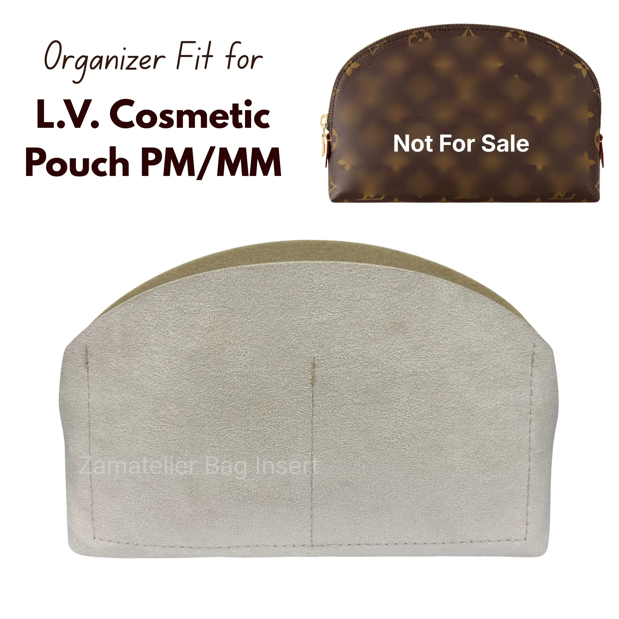 Felt Purse Organizer Insert for L.V. Cosmetic Pouch PM/MM/GM, Bag Liner with Zipper Pocket for Toiletry Bag Makeup Vanity Pouch
Felt Purse Organizer Insert for L.V. Cosmetic Pouch PM/MM/GM, Bag Liner with Zipper Pocket for Toiletry Bag Makeup Vanity Pouch