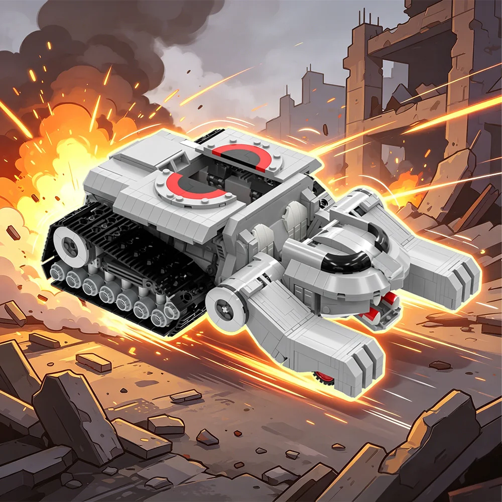ThunderTank Building Blocks Silver Assault Vehicle Main Turret Retro Comic-Cartoon Vehicle Diorama for Adult Fans
ThunderTank Building Blocks Silver Assault Vehicle Main Turret Retro Comic-Cartoon Vehicle Diorama for Adult Fans