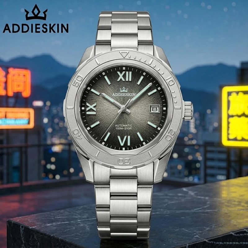 ADDIESKIN K002 Men's Automatic Watch Urban Explorer Waterproof BGW9 Luminous Dial Miyota 9015 Stainless Steel Sports Wristwatch
ADDIESKIN K002 Men's Automatic Watch Urban Explorer Waterproof BGW9 Luminous Dial Miyota 9015 Stainless Steel Sports Wristwatch