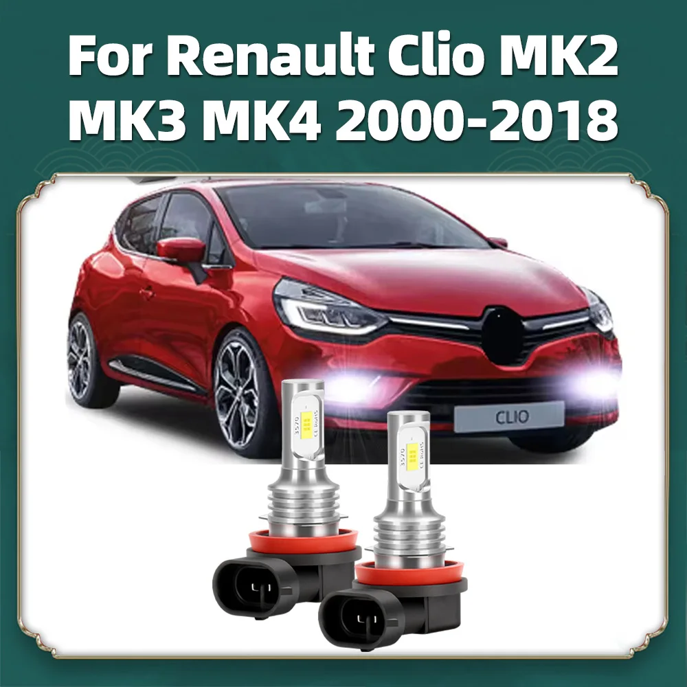 2pcs For Renault Clio MK2 MK3 MK4 2000-2010 2011 2012 2013 2014 2015 2016 2017 2018 Led Car Fog Lamp Front Fog Light Bulb Canbus
2pcs For Renault Clio MK2 MK3 MK4 2000-2010 2011 2012 2013 2014 2015 2016 2017 2018 Led Car Fog Lamp Front Fog Light Bulb Canbus
