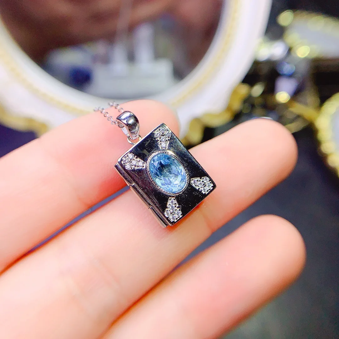 KJJEAXCMY Girls' Jewelry 5x7mm Natural Blue Topaz Blind Box Necklace Pendant 925 Pure Silver Plated 18K White Gold Clearance Sal
KJJEAXCMY Girls' Jewelry 5x7mm Natural Blue Topaz Blind Box Necklace Pendant 925 Pure Silver Plated 18K White Gold Clearance Sal