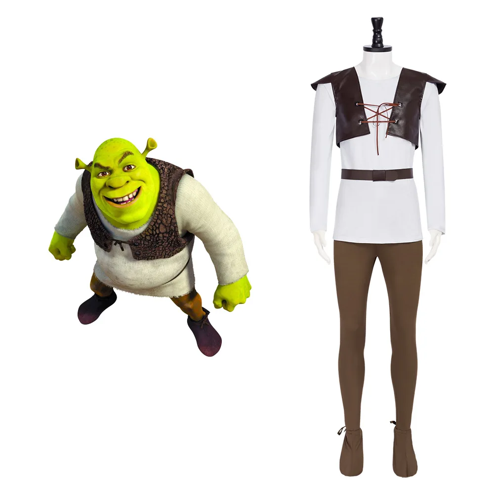 Shrek Cosplay Adult Green Ogre Costume Brown Vest Pants Hat Full Set Fun Roleplay
Shrek Cosplay Adult Green Ogre Costume Brown Vest Pants Hat Full Set Fun Roleplay