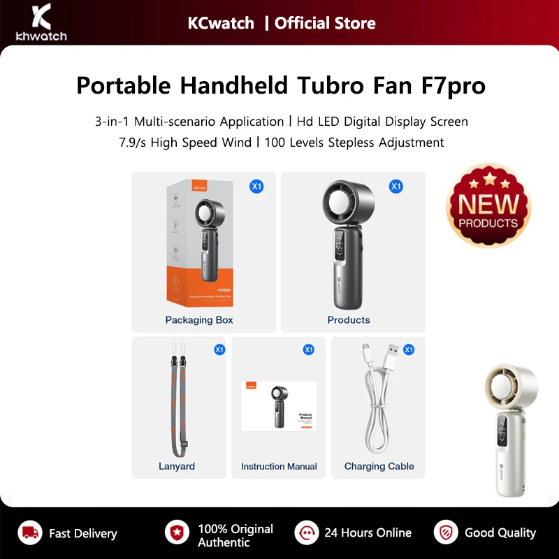 Портативный ручной вентилятор, 100-скоростной, регулируемый, 90 ° Складной с защитным замком HD светодиодный цифровой дисплей портативный USB перезаряжаемый вентилятор
Портативный ручной вентилятор, 100-скоростной, регулируемый, 90 ° Складной с защитным замком HD светодиодный цифровой дисплей портативный USB перезаряжаемый вентилятор