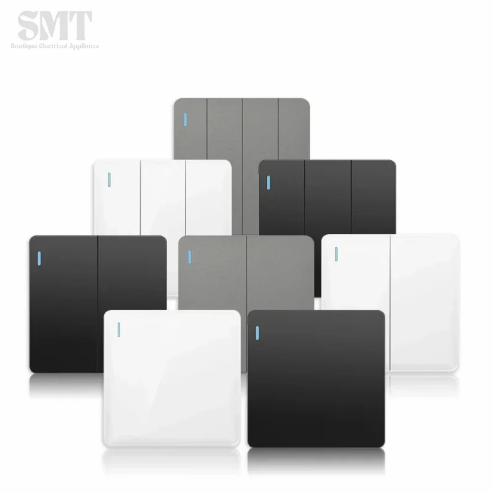 C82 EU ru uk Standard 2 way wall light switch 16A PC panel on off power push button rocker switch 1/2/3/4 gang 86*86mm
C82 EU ru uk Standard 2 way wall light switch 16A PC panel on off power push button rocker switch 1/2/3/4 gang 86*86mm