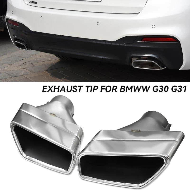 Square Exhaust Tip For BMW 5 Series G30 G31 M Sport 520i 530i 530e (2021-2024 LCI & 2017-2020 M-Sport) Decorative Tailpipe
Square Exhaust Tip For BMW 5 Series G30 G31 M Sport 520i 530i 530e (2021-2024 LCI & 2017-2020 M-Sport) Decorative Tailpipe