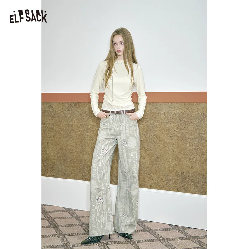 ELFSACK 2025, осенние новые поступления, повседневная элегантная однотонная футболка с длинными рукавами и кружевной отделкой для женщин
ELFSACK 2025, осенние новые поступления, повседневная элегантная однотонная футболка с длинными рукавами и кружевной отделкой для женщин