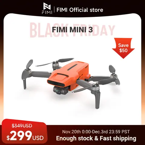 FIMI MINI 3 new drone 4K 60fps AI Super Night Video 9km range 3-axis Gimbal 249g Ultralight design smart tracking mini pro drone
