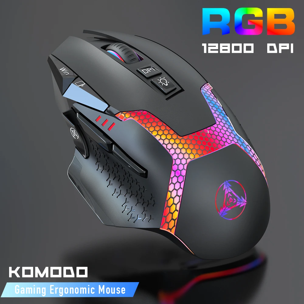 RGB Bluetooth 2.4G Wireless Wide Gaming Mouse 12800 DPI Programmable for Gamer Mice Laptop PC
RGB Bluetooth 2.4G Wireless Wide Gaming Mouse 12800 DPI Programmable for Gamer Mice Laptop PC