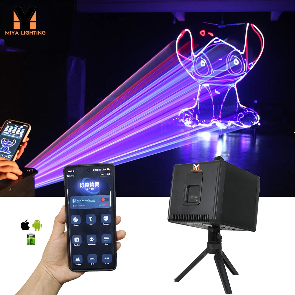 M7 Series 3w APP-Controlled ILDA RGB Laser Lights for Stage Events Christmas Parties and Club Bars
M7 Series 3w APP-Controlled ILDA RGB Laser Lights for Stage Events Christmas Parties and Club Bars