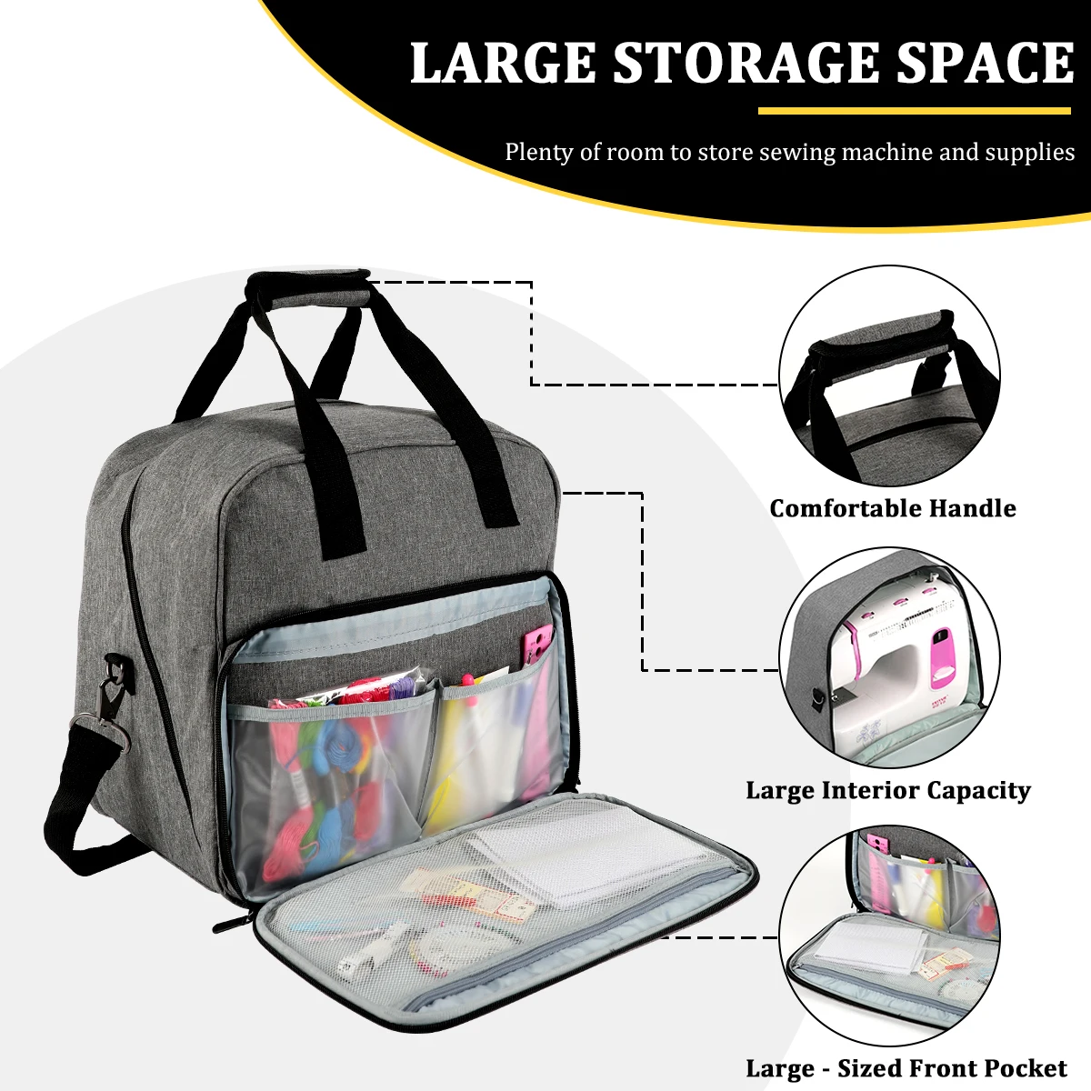 Цельная сумка для хранения швейной машины, портативная для наружного использования, сумка для хранения швейной машины большой емкости
Цельная сумка для хранения швейной машины, портативная для наружного использования, сумка для хранения швейной машины большой емкости