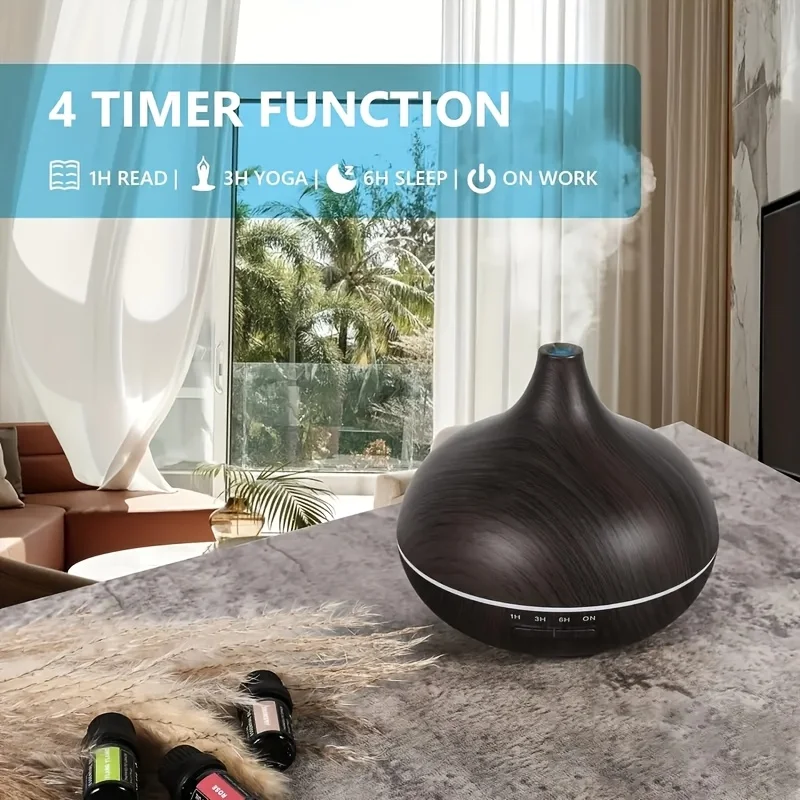 Ultrasonic Essential Oil Diffuser with Remote Control Aromatherapy Oil Diffusers Cool Mist maker 500ml for home
Ultrasonic Essential Oil Diffuser with Remote Control Aromatherapy Oil Diffusers Cool Mist maker 500ml for home