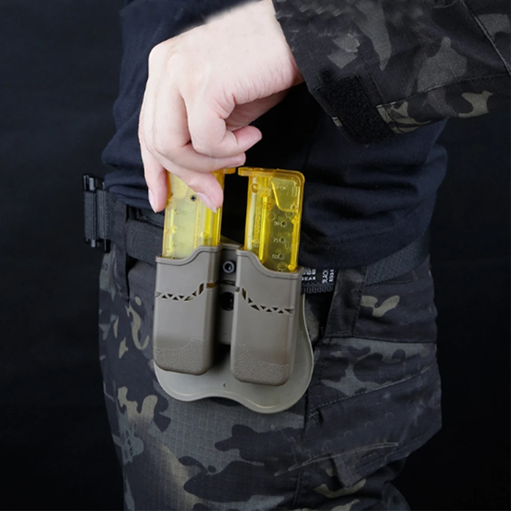 Tactical M92 Double Mag Pouch G17 Mag Case Removable Mag Holder OWB Belt Accessory Suitable for Team Competitive Gaming
Tactical M92 Double Mag Pouch G17 Mag Case Removable Mag Holder OWB Belt Accessory Suitable for Team Competitive Gaming