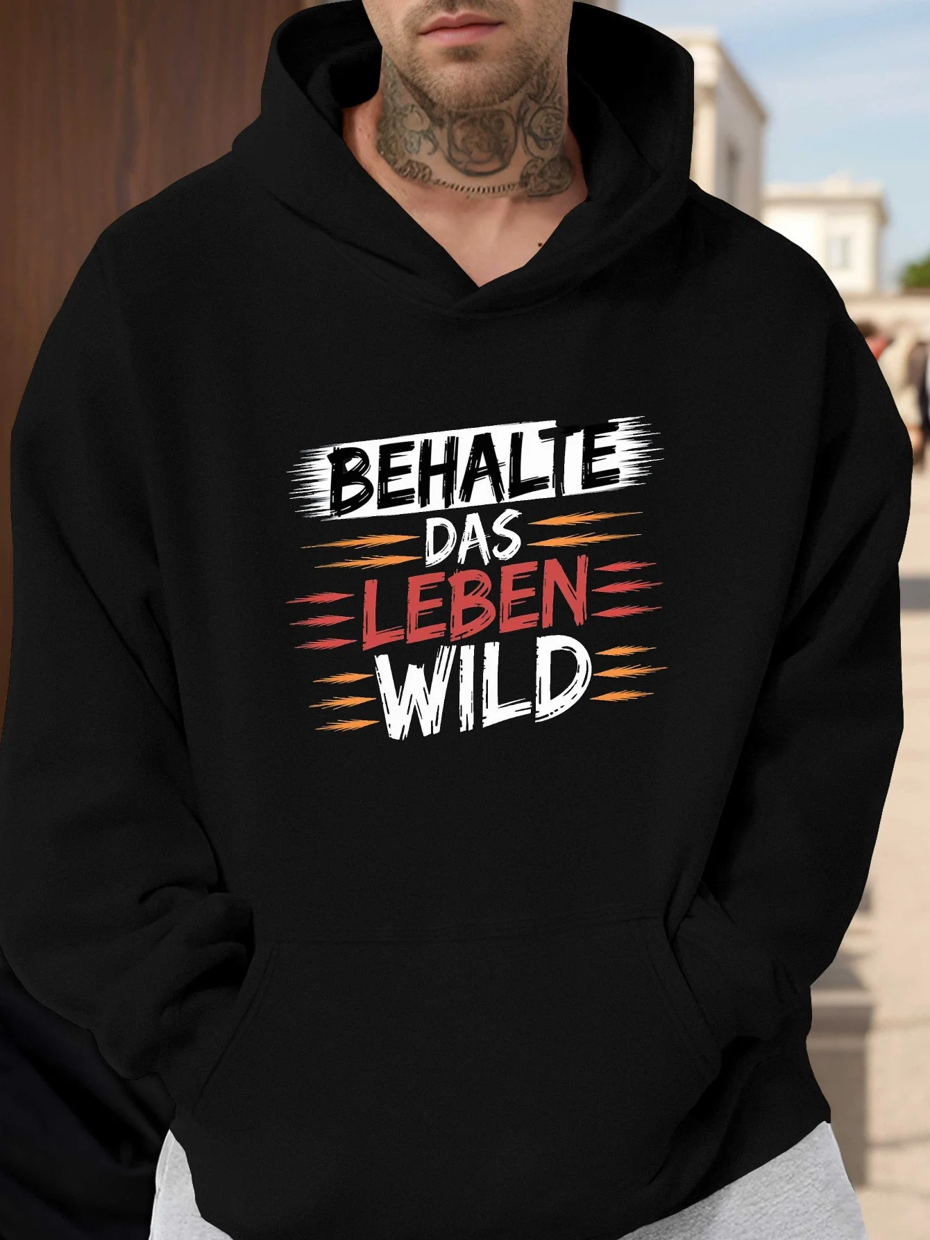 German Keep Life Wild Claw JPH-9 Men's Graphic Print Hooded Sweatshirt Relaxed Fit Gray Slogan Casual Pullover
German Keep Life Wild Claw JPH-9 Men's Graphic Print Hooded Sweatshirt Relaxed Fit Gray Slogan Casual Pullover