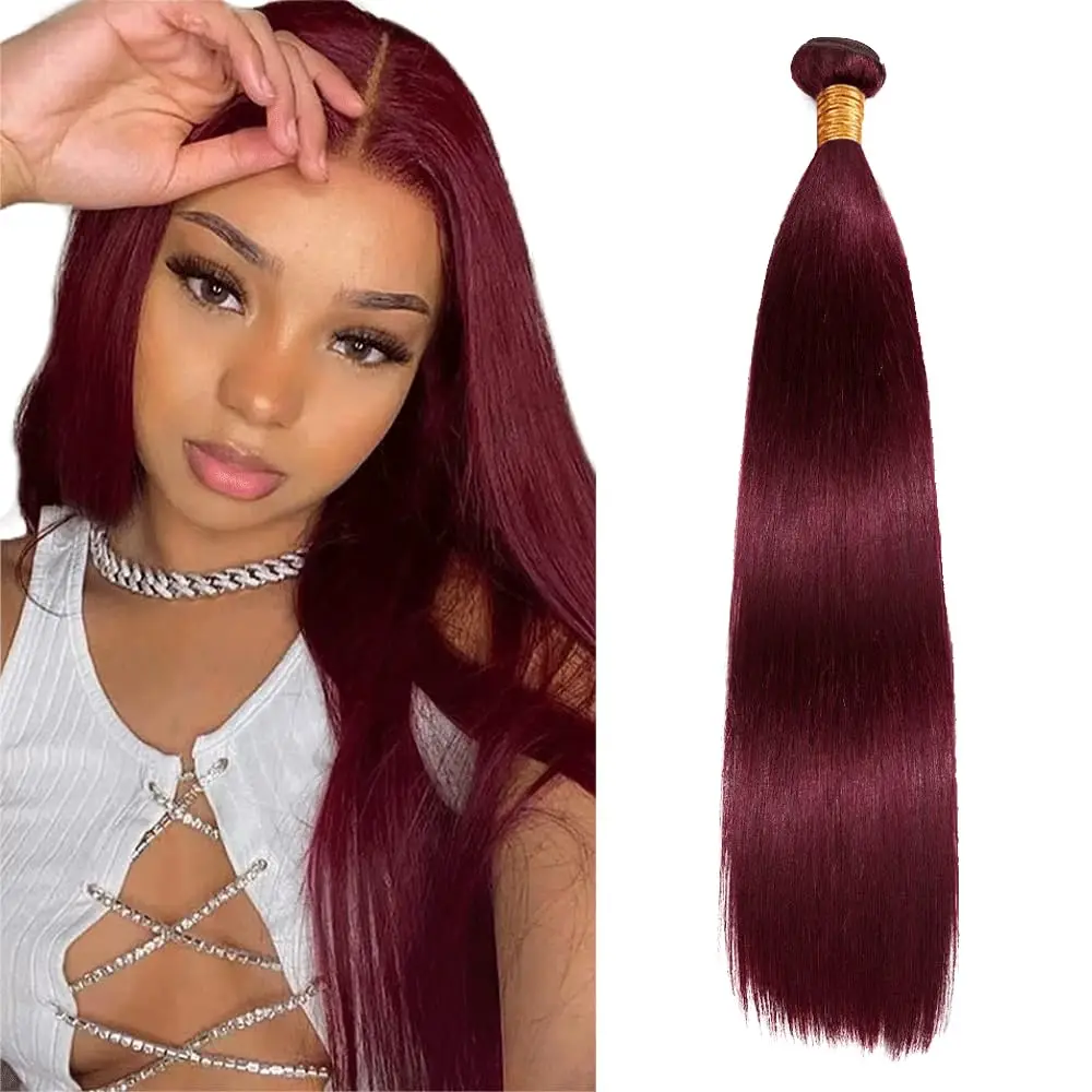 Hair 99J Color Burgundy Human Straight Hair Bundles Wine Red Hair 100% Unprocessed Human Hair Weft Extensions Hair
Hair 99J Color Burgundy Human Straight Hair Bundles Wine Red Hair 100% Unprocessed Human Hair Weft Extensions Hair